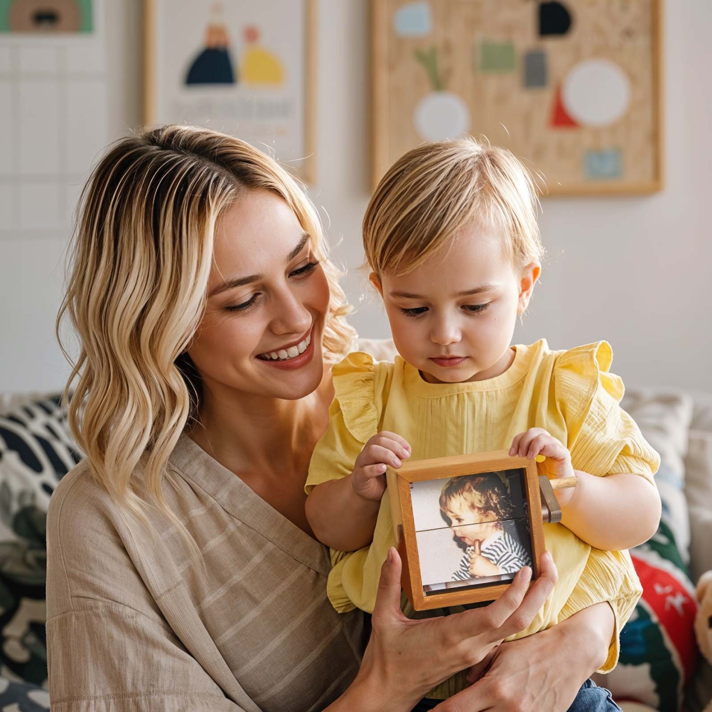 Custom Calendar Photo Flipbook Frame Animation Machine Mechanical Hand-cranked Flipbook Box Photo Album Mother's Day Gifts - soufeelmy