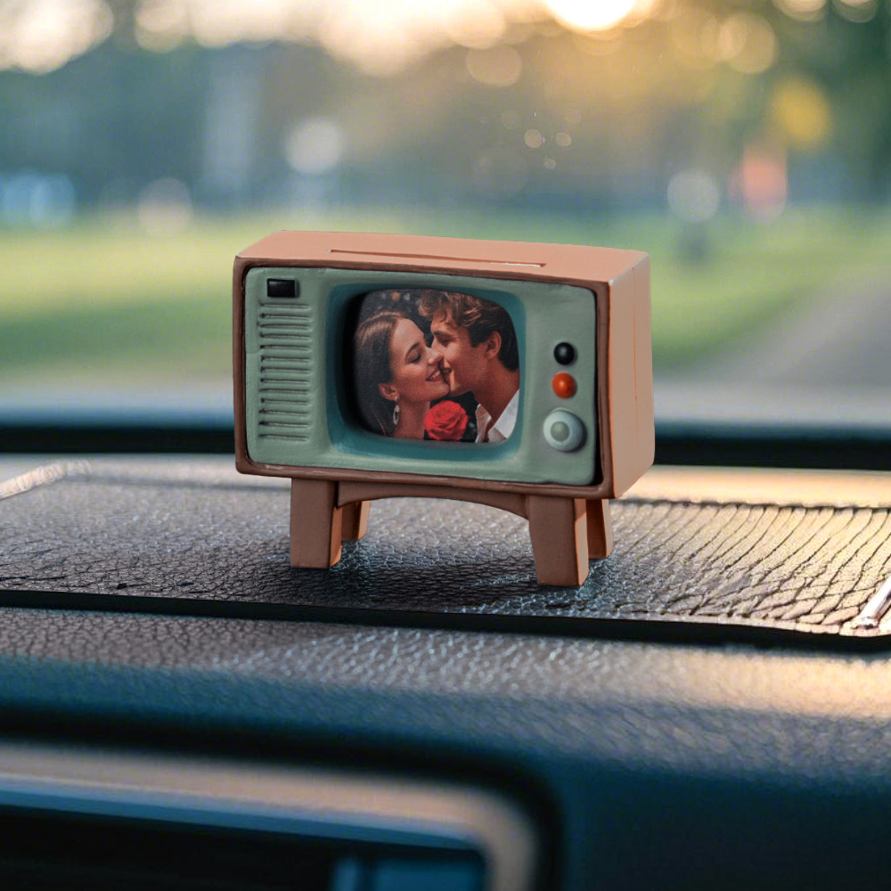 Custom Photo Mini Tv Ornaments Cute Personality Car Accessories Gifts for Him - soufeelmy