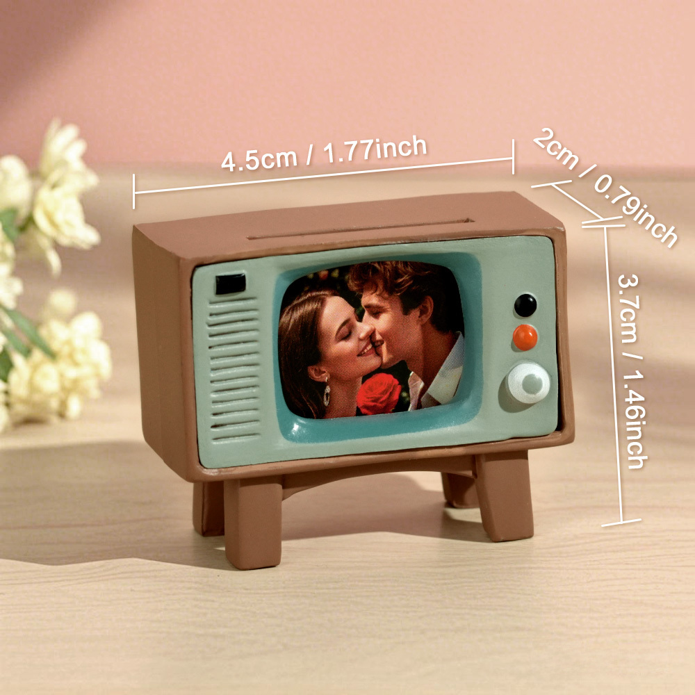 Custom Photo Mini Tv Ornaments Cute Personality Car Accessories Gifts for Him - soufeelmy