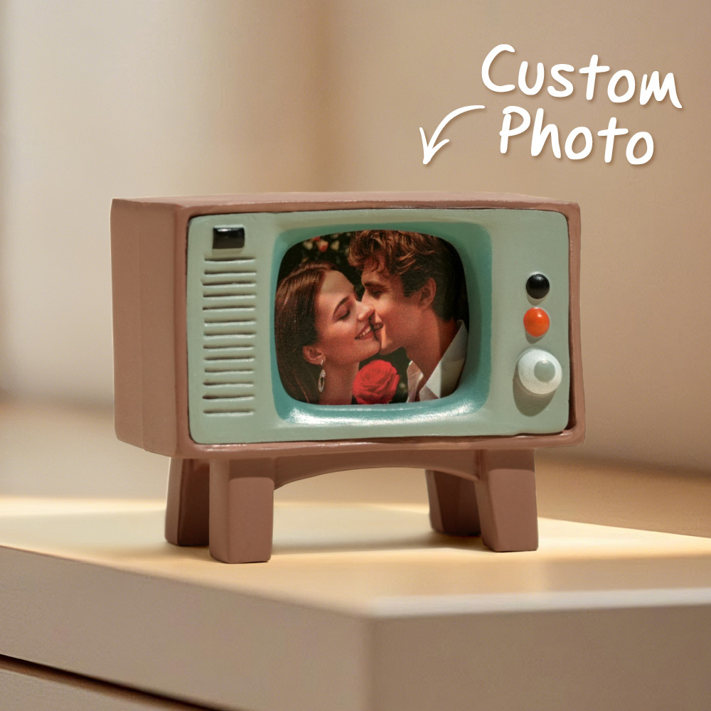 Custom Photo Mini Tv Ornaments Cute Personality Car Accessories Gifts for Him - soufeelmy