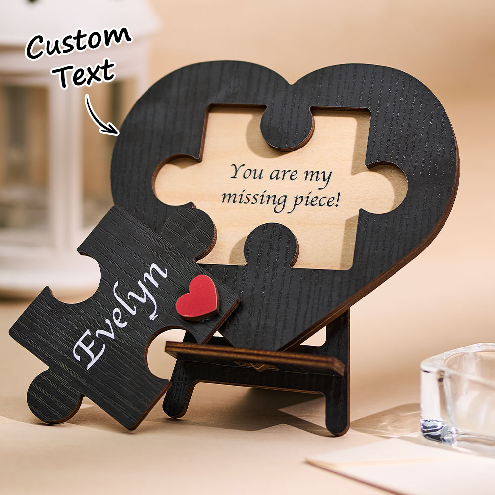 Personalized Love Keepsake Couple Jigsaw Puzzle Name Romantic Anniversary Gift for Him Her - soufeelmy