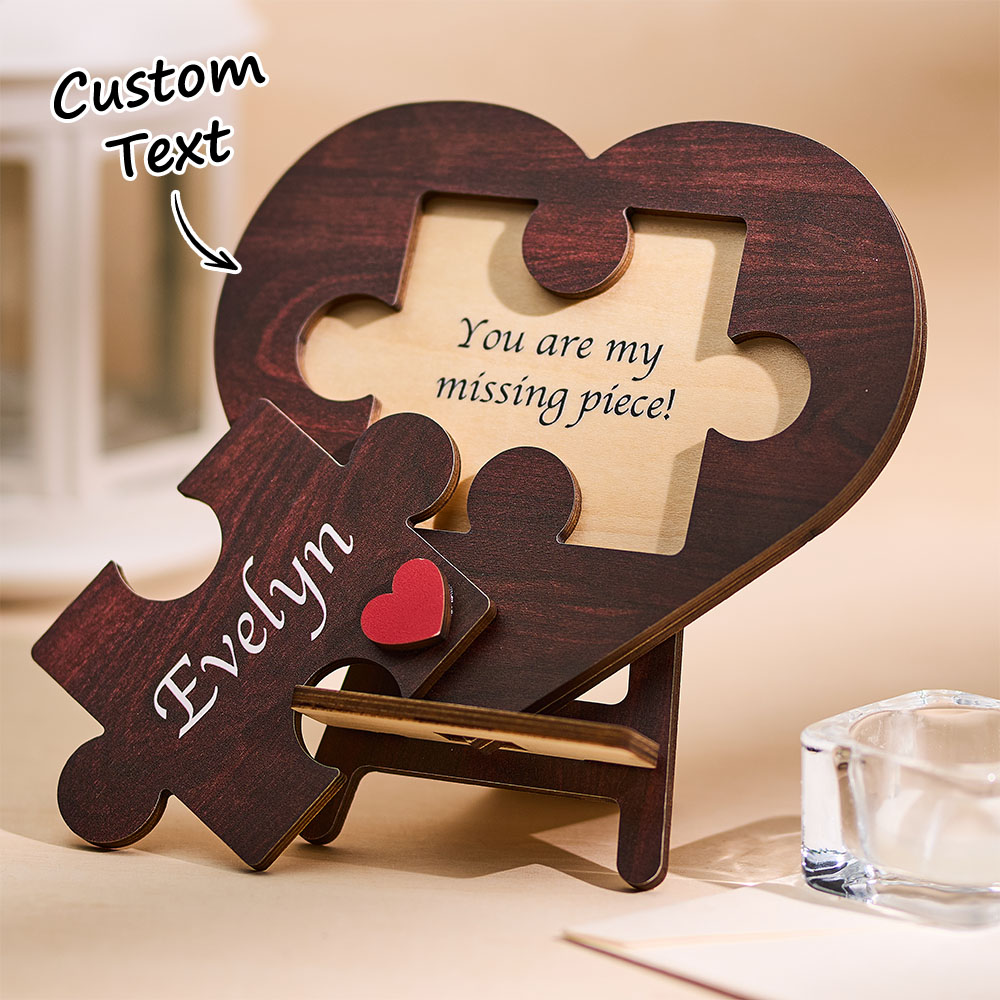 Personalized Love Keepsake Couple Jigsaw Puzzle Name Romantic Anniversary Gift for Him Her - soufeelmy