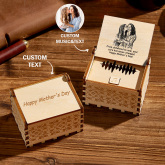 Custom Photo and Text Digital Music Box Any Song Tune or Voice Personalized Wooden Photo Music Box Best Gifts for Her