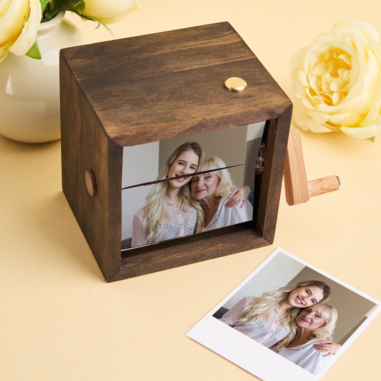 Custom To My Mom Photo Flipbook Frame Animation Machine Mechanical Hand-cranked Flipbook Box Photo Album Mother's Day Gifts - soufeelmy