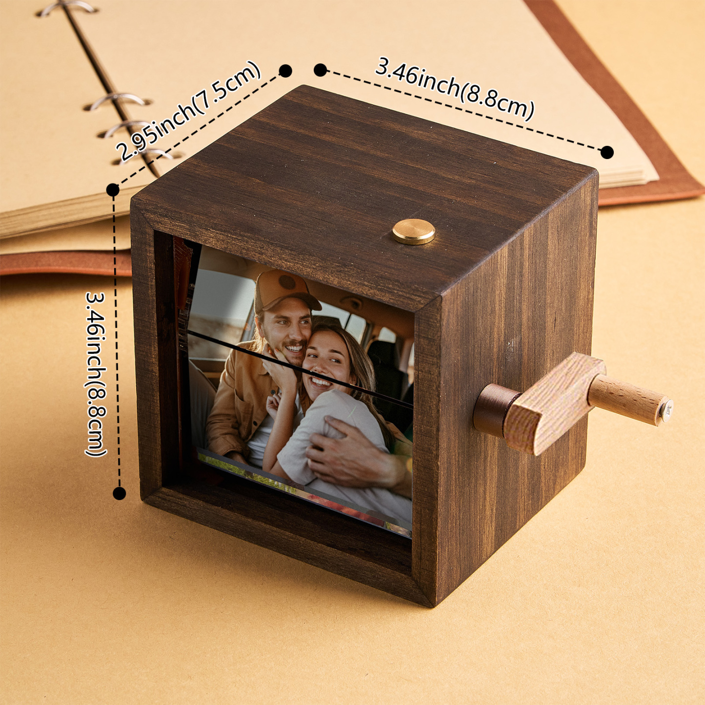 Custom To My Mom Photo Flipbook Frame Animation Machine Mechanical Hand-cranked Flipbook Box Photo Album Mother's Day Gifts - soufeelmy