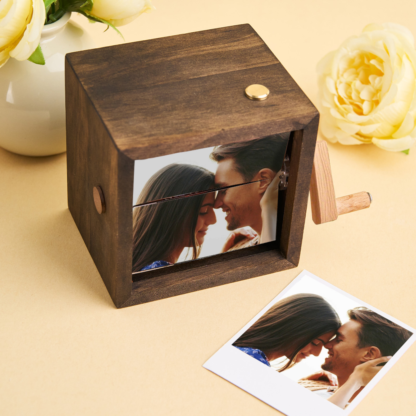 Custom To My Mom Photo Flipbook Frame Animation Machine Mechanical Hand-cranked Flipbook Box Photo Album Mother's Day Gifts - soufeelmy