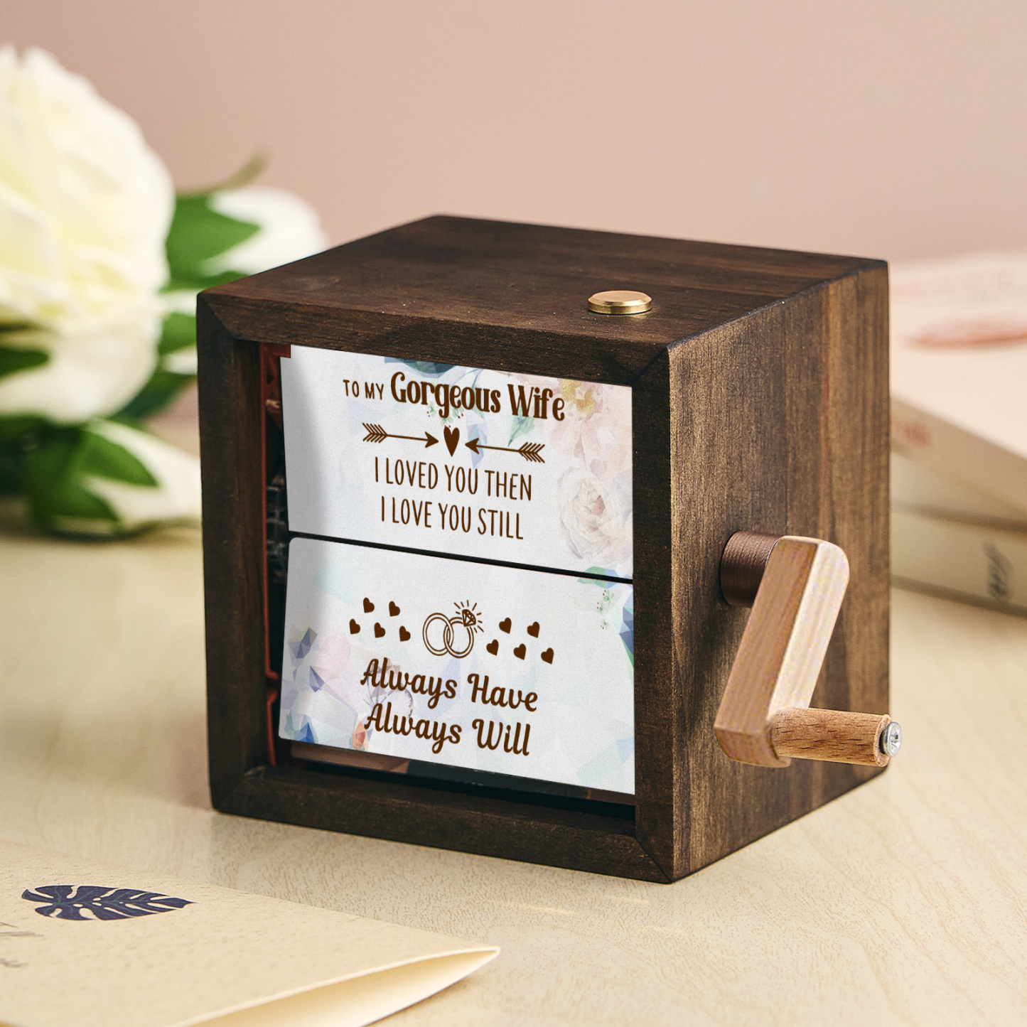 Custom To My Mom Photo Flipbook Frame Animation Machine Mechanical Hand-cranked Flipbook Box Photo Album Mother's Day Gifts - soufeelmy