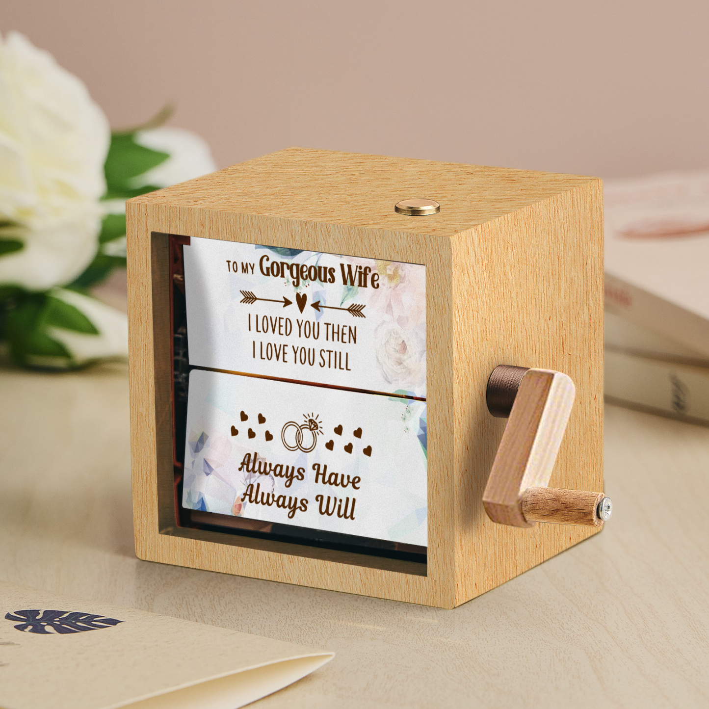 Custom To My Mom Photo Flipbook Frame Animation Machine Mechanical Hand-cranked Flipbook Box Photo Album Mother's Day Gifts - soufeelmy