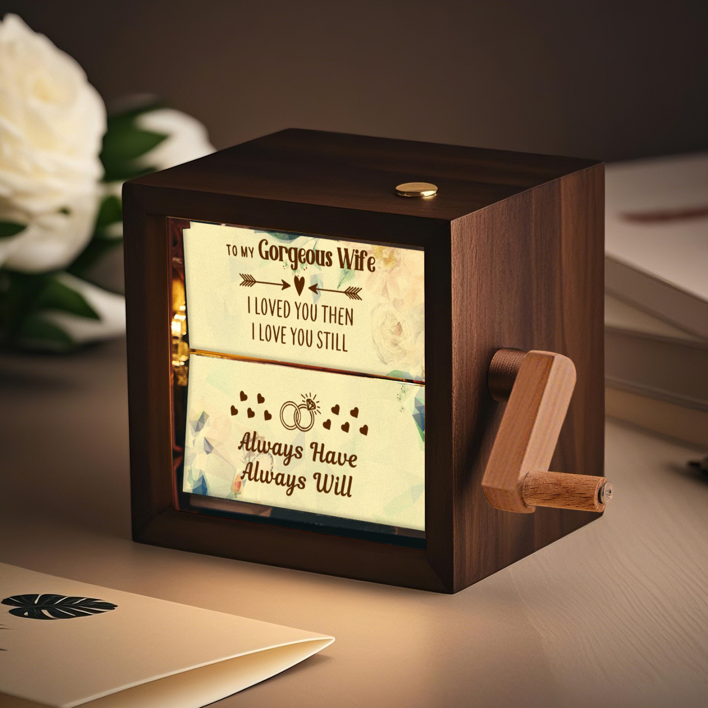 Custom To My Mom Photo Flipbook Frame Animation Machine Mechanical Hand-cranked Flipbook Box Photo Album Mother's Day Gifts - soufeelmy