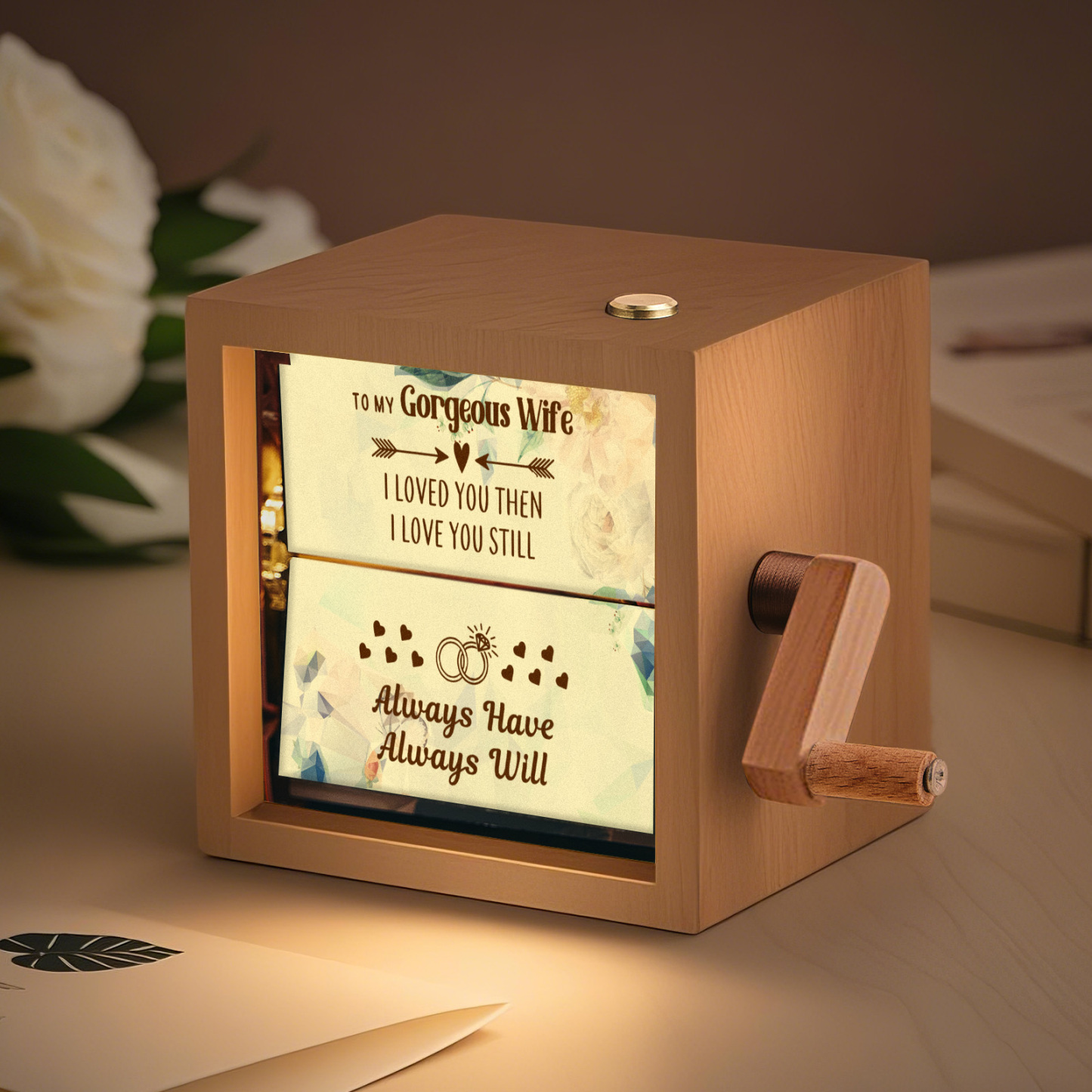 Custom To My Mom Photo Flipbook Frame Animation Machine Mechanical Hand-cranked Flipbook Box Photo Album Mother's Day Gifts - soufeelmy