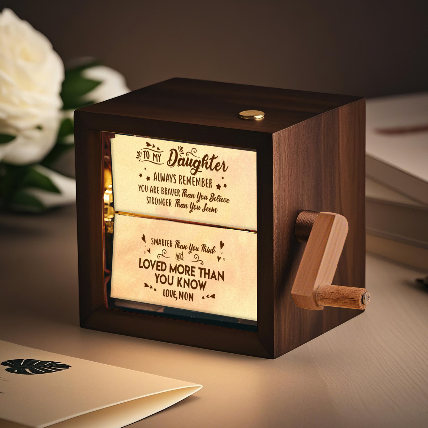 Custom To My Mom Photo Flipbook Frame Animation Machine Mechanical Hand-cranked Flipbook Box Photo Album Mother's Day Gifts - soufeelmy