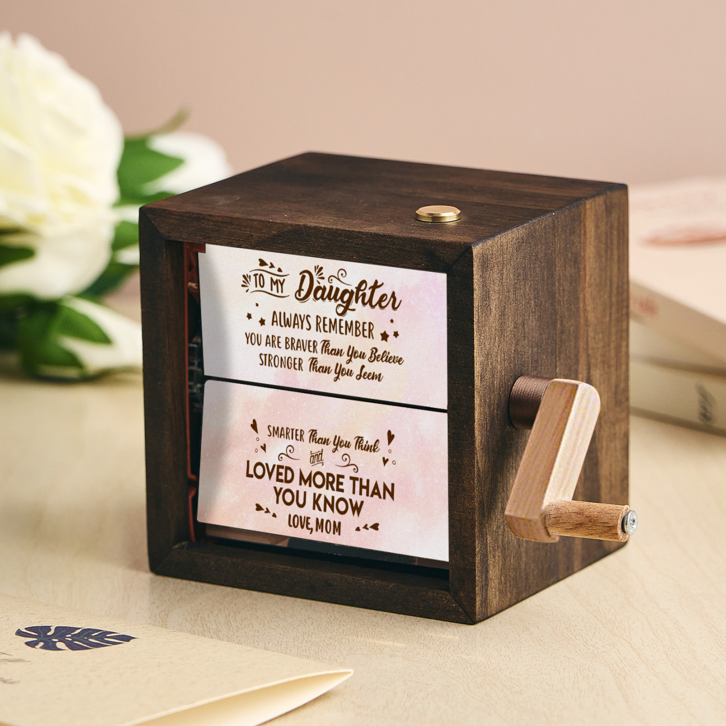 Custom To My Mom Photo Flipbook Frame Animation Machine Mechanical Hand-cranked Flipbook Box Photo Album Mother's Day Gifts - soufeelmy