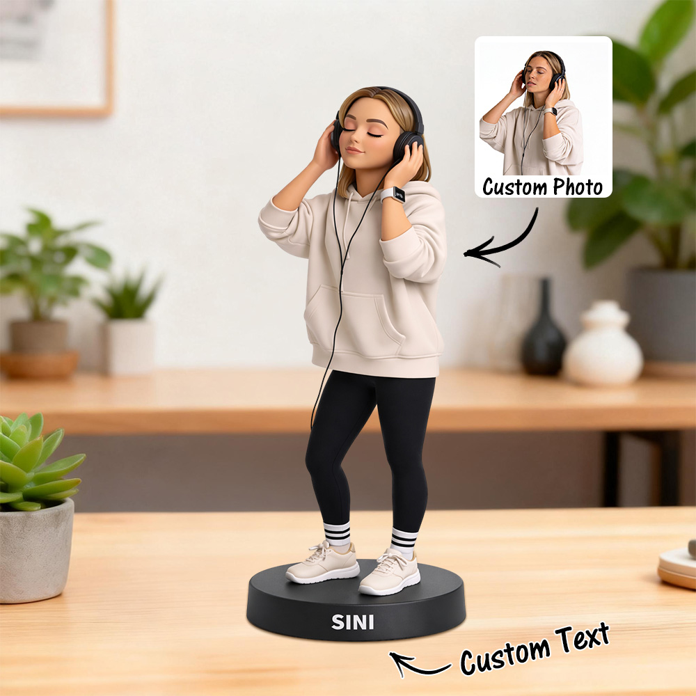 Custom Photo 2D Wooden Cute Animated Style Cartoon Style Desk Decor Best Gift for Him/Her - soufeelmy