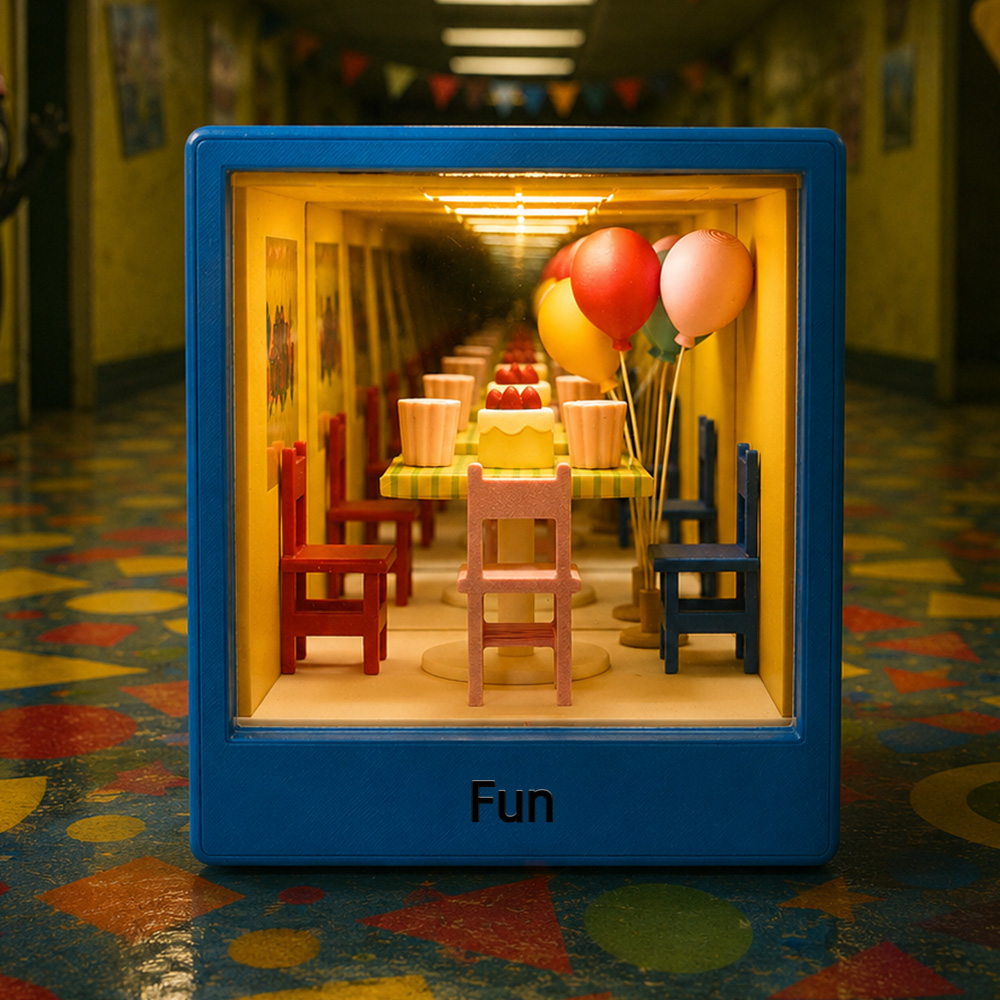 3D Infinite Space Miniature Box Handcrafted Surreal Room Illuminated Ornament Artistic Gift for Friends or Yourself - soufeelmy