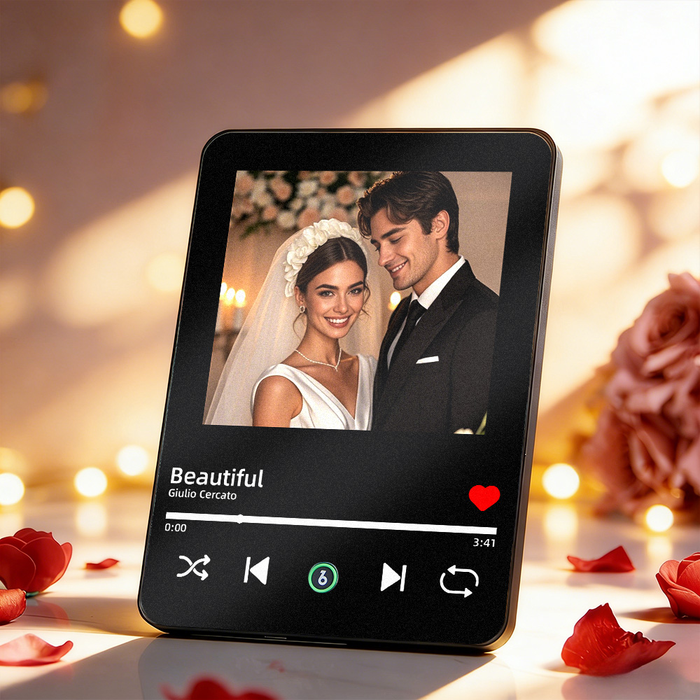 Custom Music Photo Frame That Plays Songs Personalized Music Gifts Spotify Song Plaque with Picture Anniversary Gift for Lover - soufeelmy