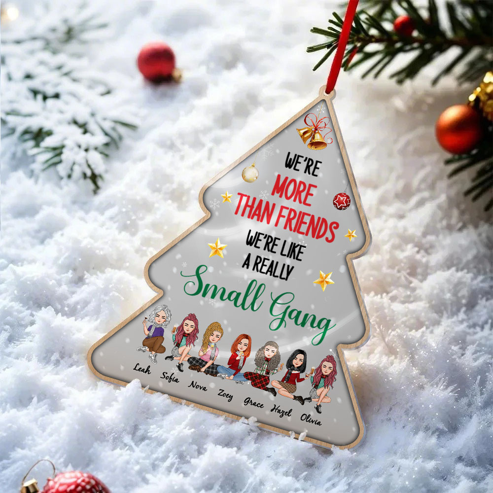 Best Friends Are The Sisters We Choose For Ourselves Personalized Acrylic Ornament Christmas Gifts - soufeelmy