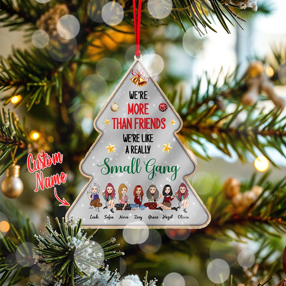Best Friends Are The Sisters We Choose For Ourselves Personalized Acrylic Ornament Christmas Gifts - soufeelmy