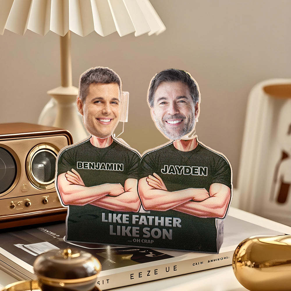 Personalized Face Shaking Head Standee Gift for Dad Mom - soufeelmy