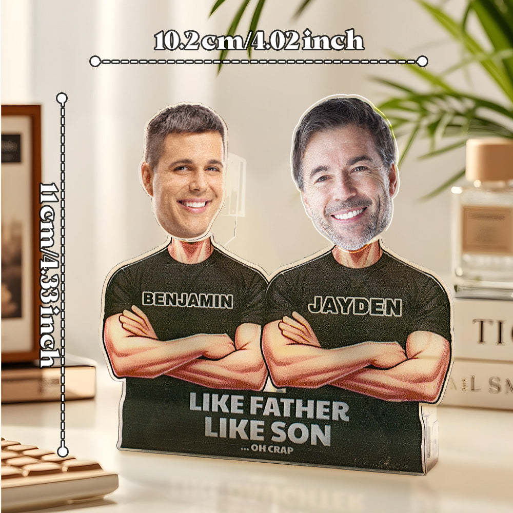 Personalized Face Shaking Head Standee Gift for Dad Mom - soufeelmy