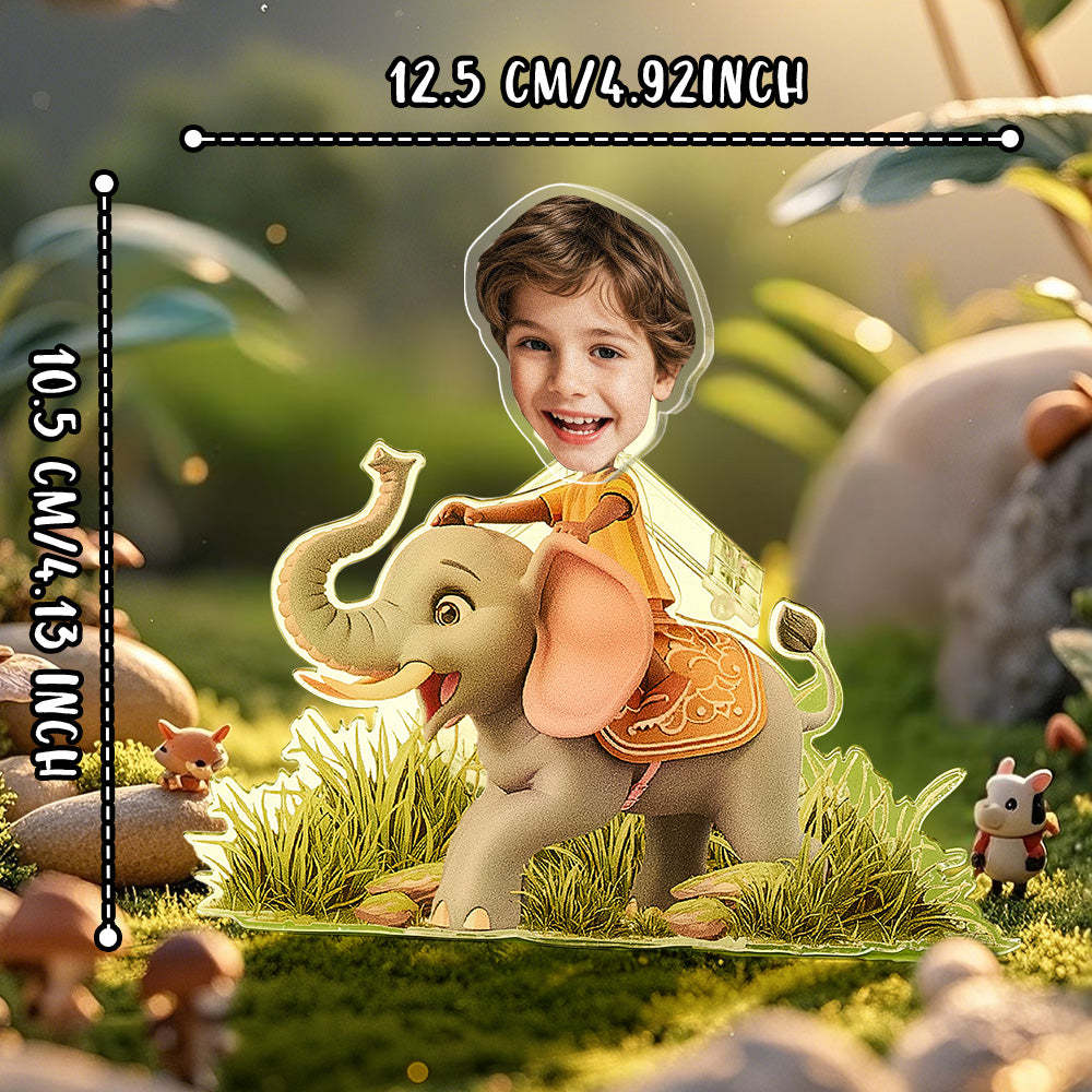 Personalized Face Kids and Animal Shaking Head Standee Gift for Kids - soufeelmy