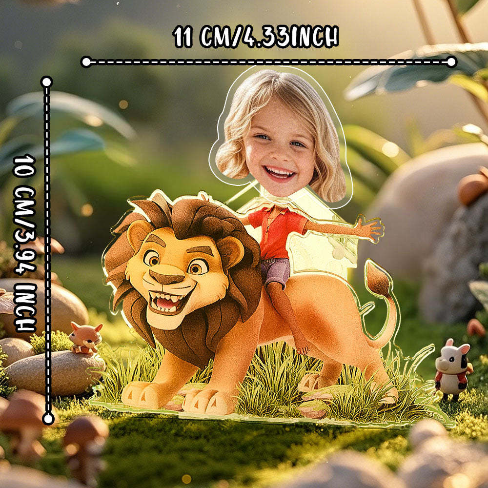 Personalized Face Kids and Animal Shaking Head Standee Gift for Kids - soufeelmy
