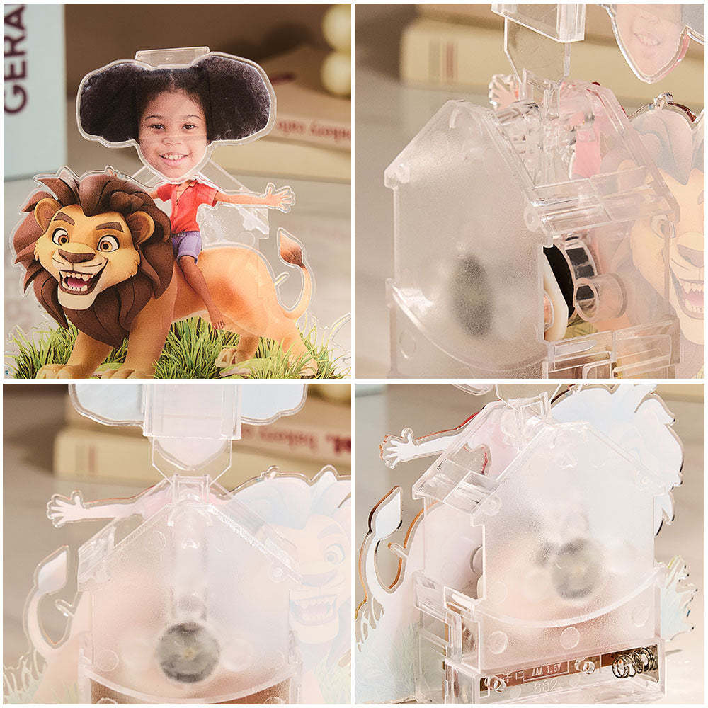 Personalized Face Kids and Animal Shaking Head Standee Gift for Kids - soufeelmy