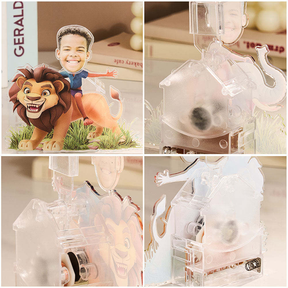 Personalized Face Kids and Animal Shaking Head Standee Gift for Kids - soufeelmy