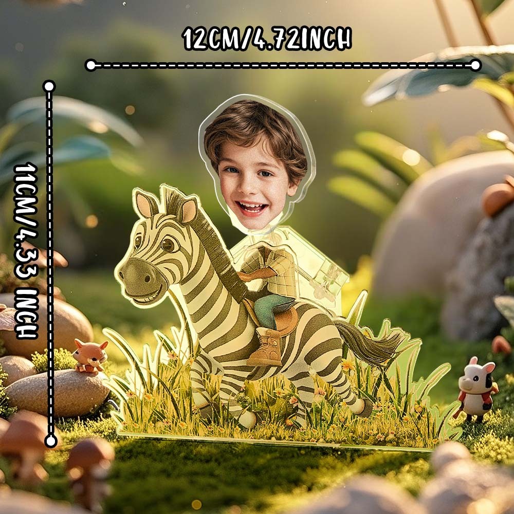 Personalized Face Kids and Animal Shaking Head Standee Gift for Kids - soufeelmy