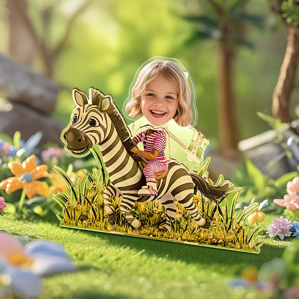 Personalized Face Kids and Animal Shaking Head Standee Gift for Kids - soufeelmy