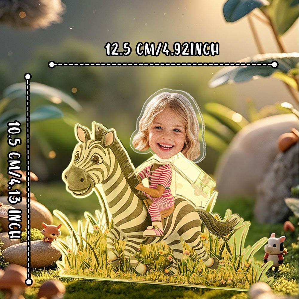 Personalized Face Kids and Animal Shaking Head Standee Gift for Kids - soufeelmy