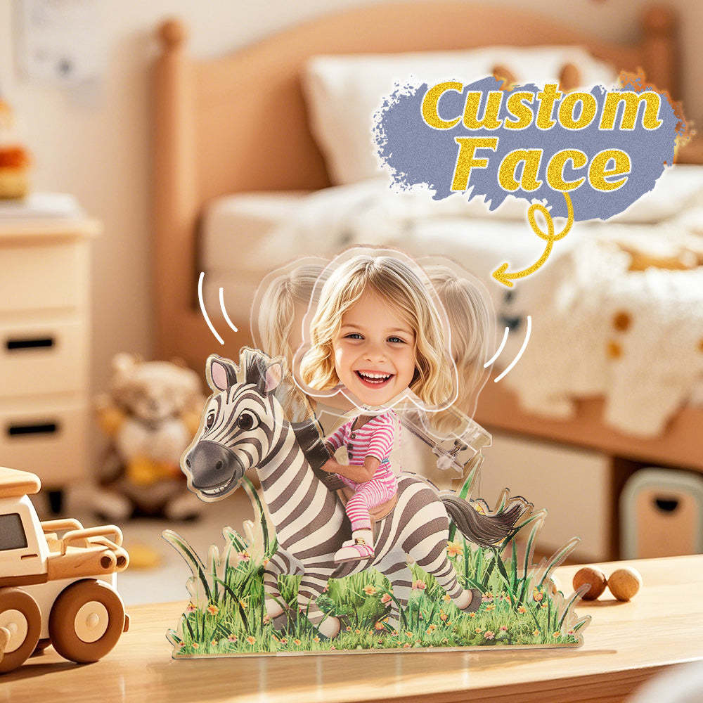 Personalized Face Kids and Animal Shaking Head Standee Gift for Kids - soufeelmy