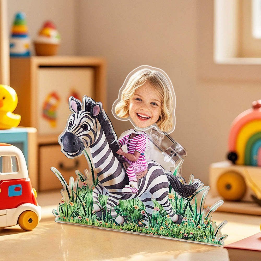 Personalized Face Kids and Animal Shaking Head Standee Gift for Kids - soufeelmy