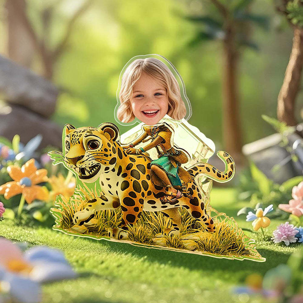 Personalized Face Kids and Animal Shaking Head Standee Gift for Kids - soufeelmy