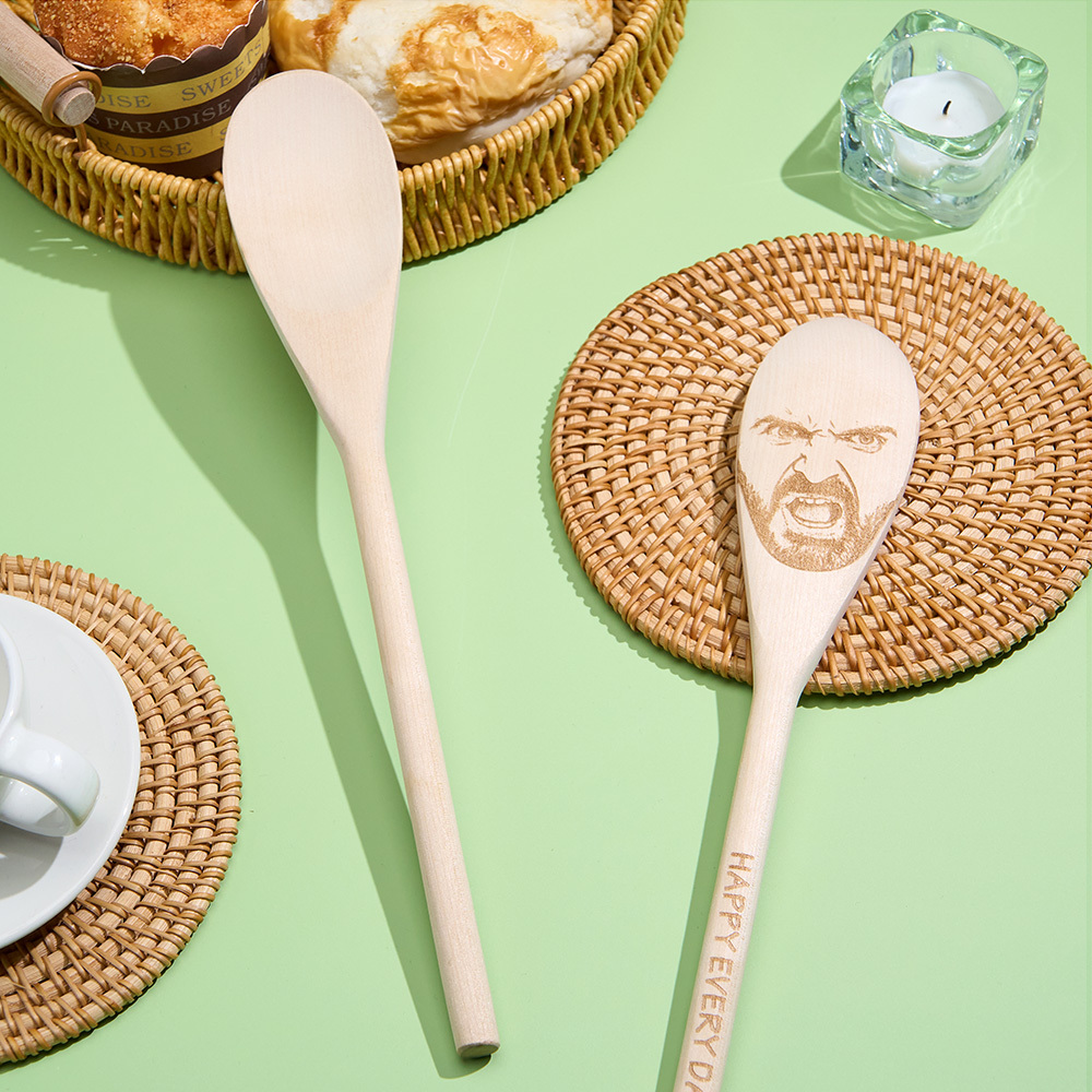 Custom Face Spoon Any Face (Facial Features) Engraved on a Spoon Novelty Gift Mother's Gift Father's Day Gift - soufeelmy