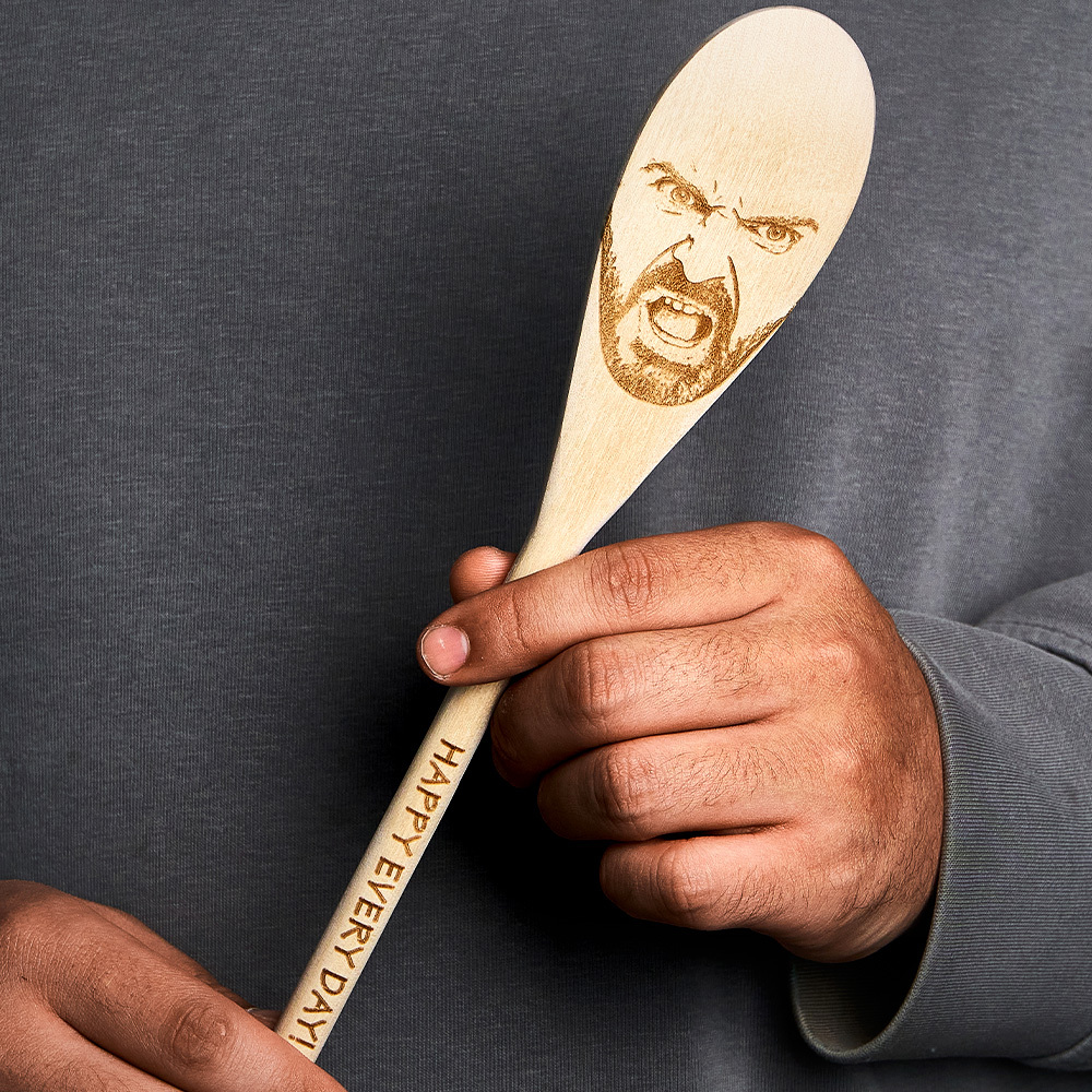 Custom Face Spoon Any Face (Facial Features) Engraved on a Spoon Novelty Gift Mother's Gift Father's Day Gift - soufeelmy