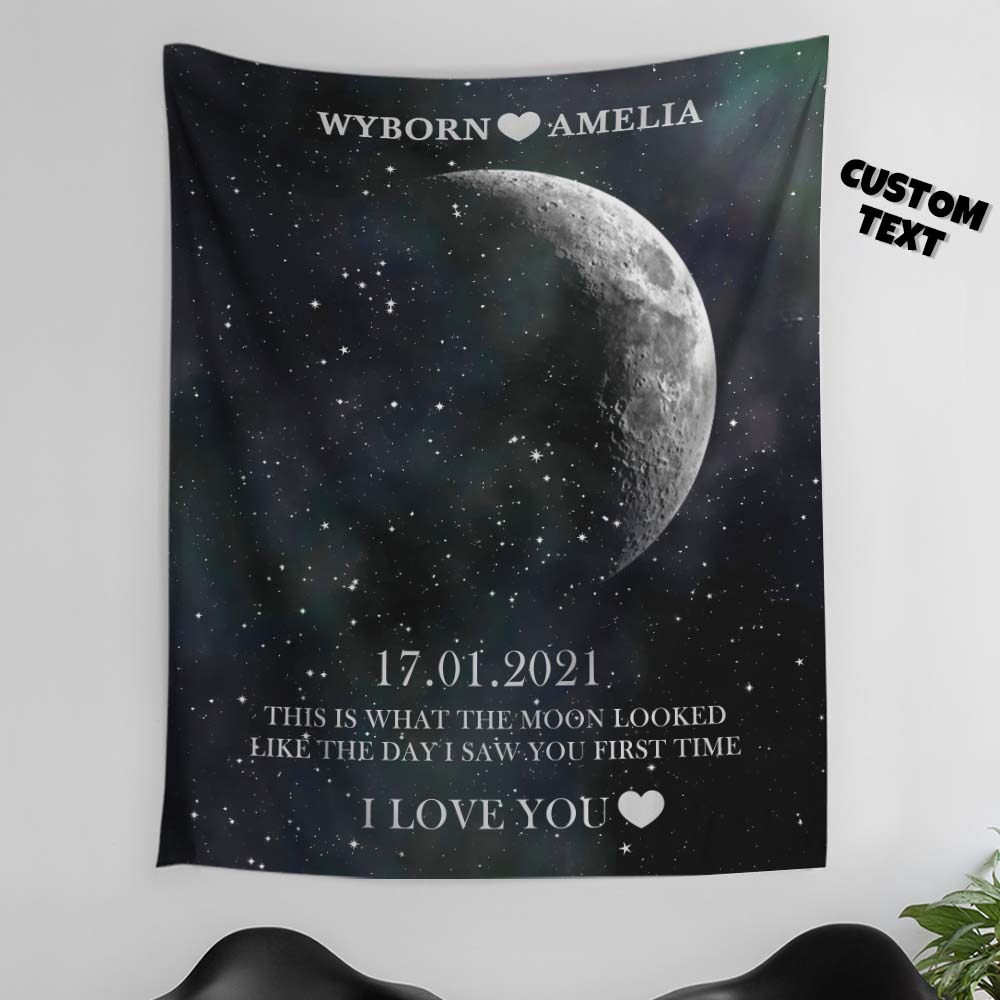 Custom Moon Phase Tapestry Gifts for Her Home Wall Decor - soufeelmy