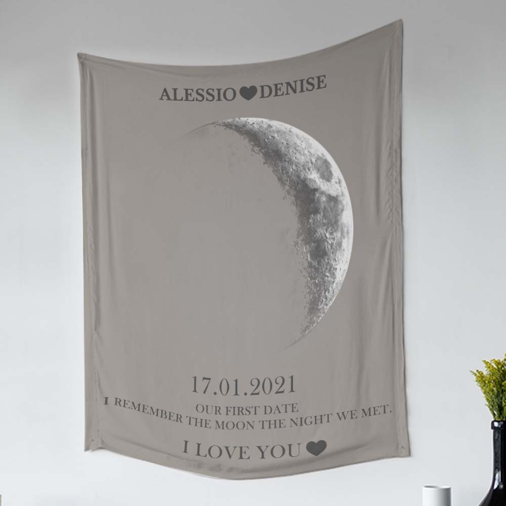 Custom Moon Phase Tapestry Gifts for Her Home Wall Decor - soufeelmy