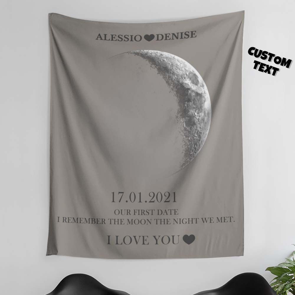 Custom Moon Phase Tapestry Gifts for Her Home Wall Decor - soufeelmy