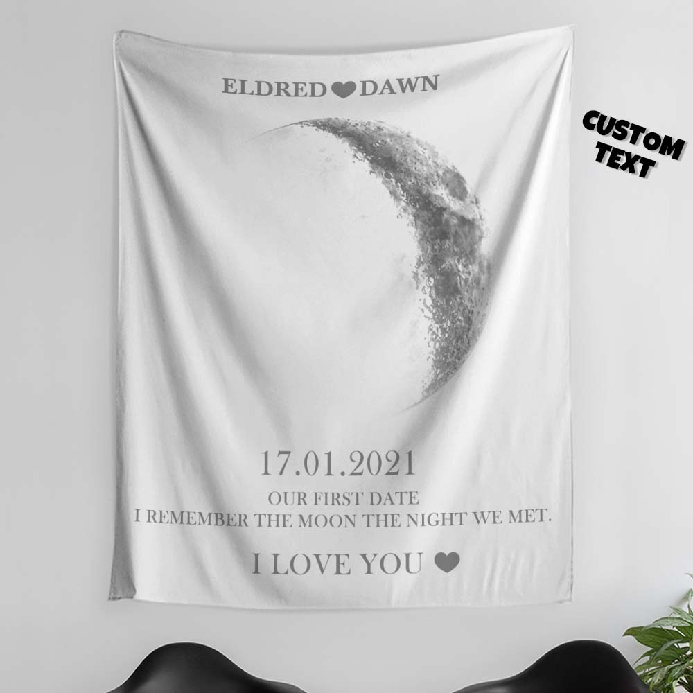 Custom Moon Phase Tapestry Gifts for Her Home Wall Decor - soufeelmy