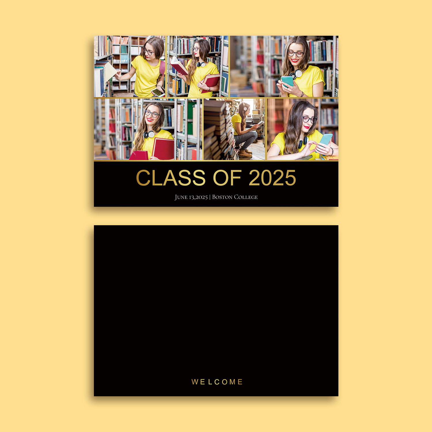 Custom Greeting Card Graduation Gift Sweet Memory