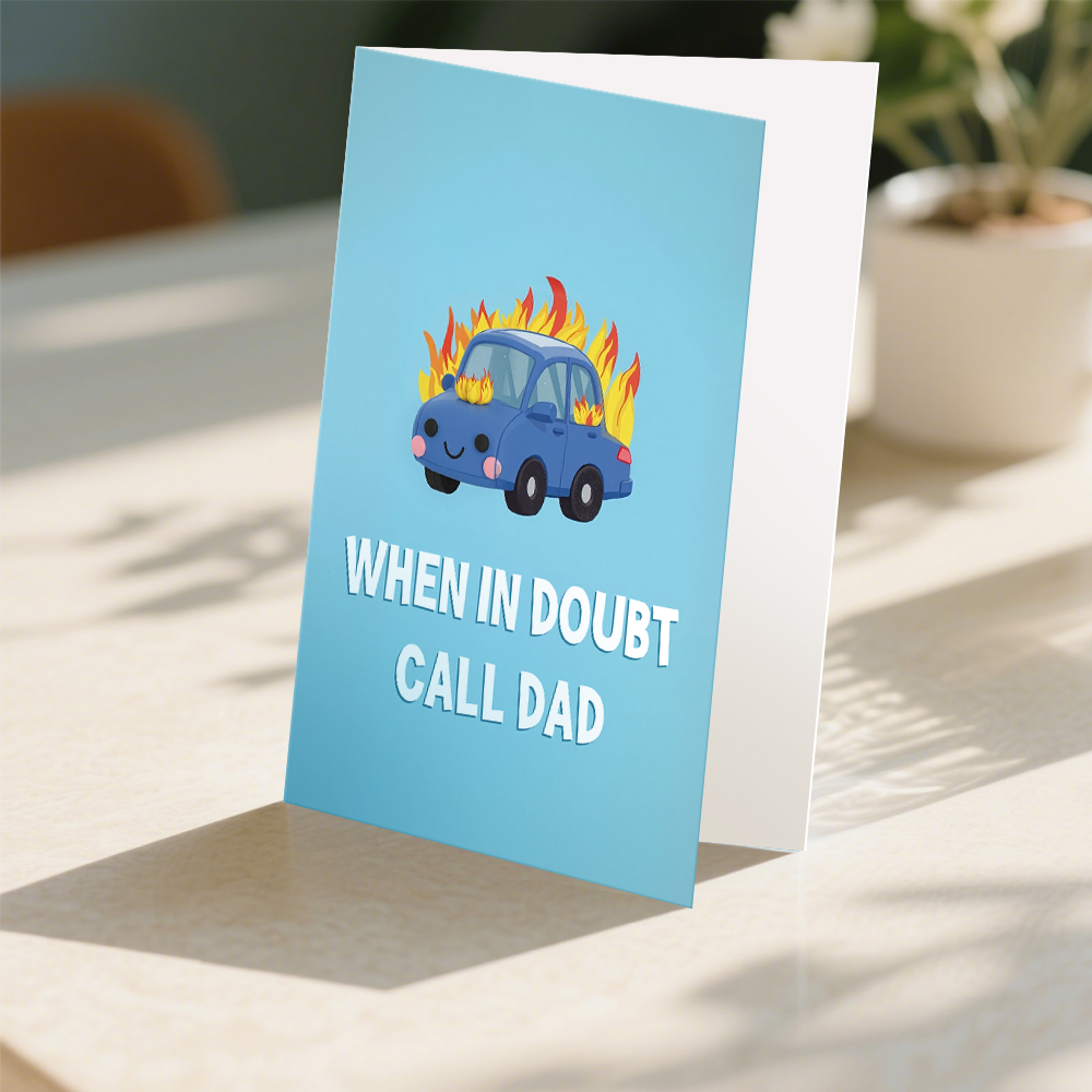 Call Dad Greeting Card Father's Day Gift Card Fun Gift - soufeelmy