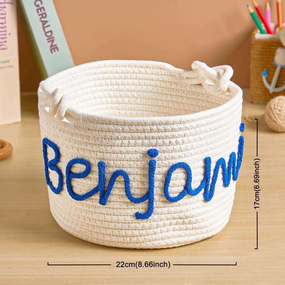 Personalized Baby Shower Basket with Name Custom Baby Toy Organizer Gift for Baby - soufeelmy