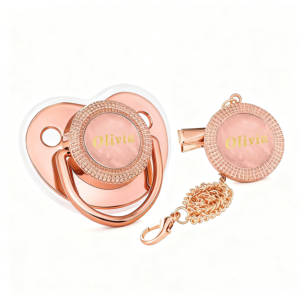 Custom Name Pacifier Custom Luxury Baby Pacifier Shower Gift Newborn Keepsake Baby Souvenir Gift - soufeelmy