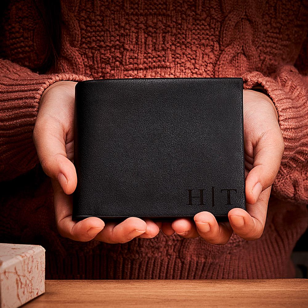 Custom Name Text Men's Wallet - soufeelmy