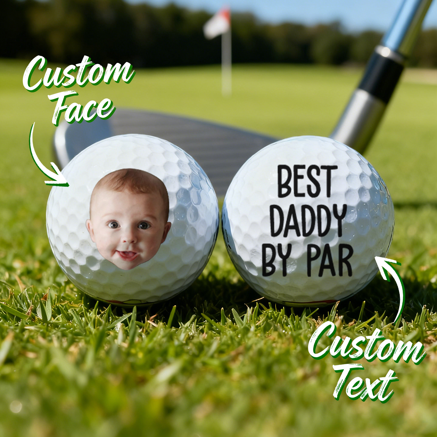 Custom Photo Best Daddy By Par Gift For Dad, Father, Grandpa, Golfer, Golf Lover - soufeelmy