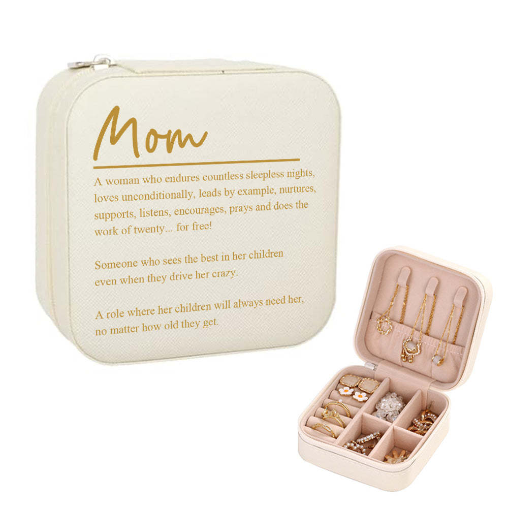 Personalized Jewelry Box Custom Jewelry Organizer Storage Gift for Mom - soufeelmy
