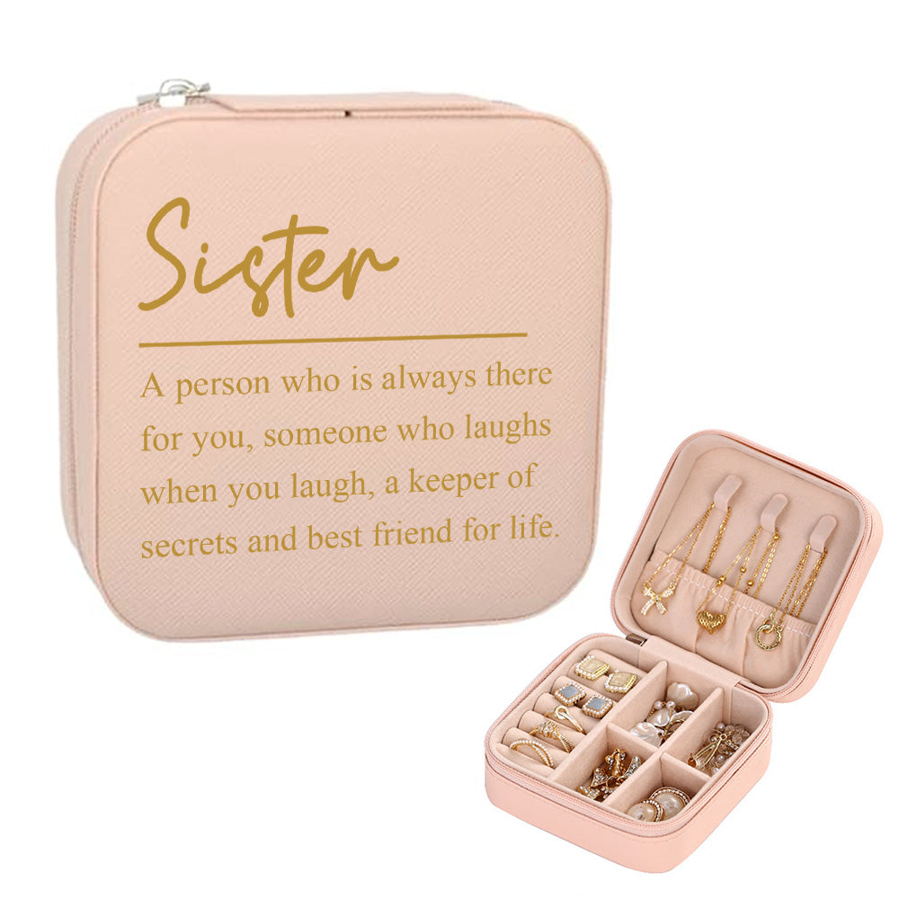 Personalized Jewelry Box Custom Jewelry Organizer Storage Gift for Sister - soufeelmy