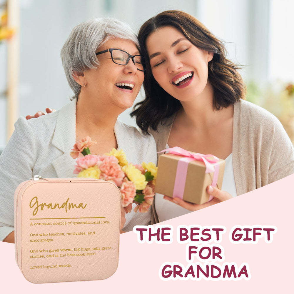 Personalized Jewelry Box Custom Jewelry Organizer Storage Gift for Grandma - soufeelmy