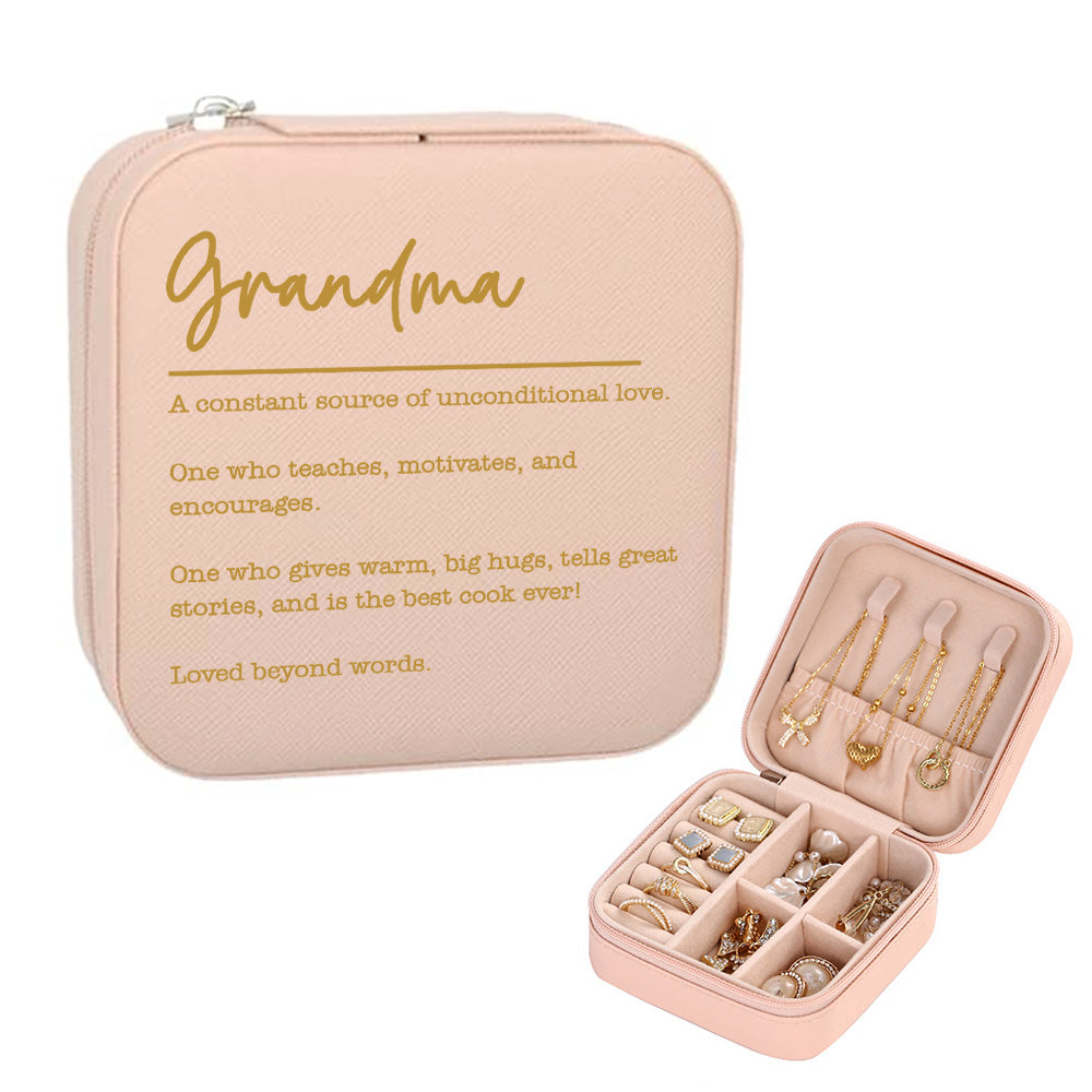 Personalized Jewelry Box Custom Jewelry Organizer Storage Gift for Grandma - soufeelmy