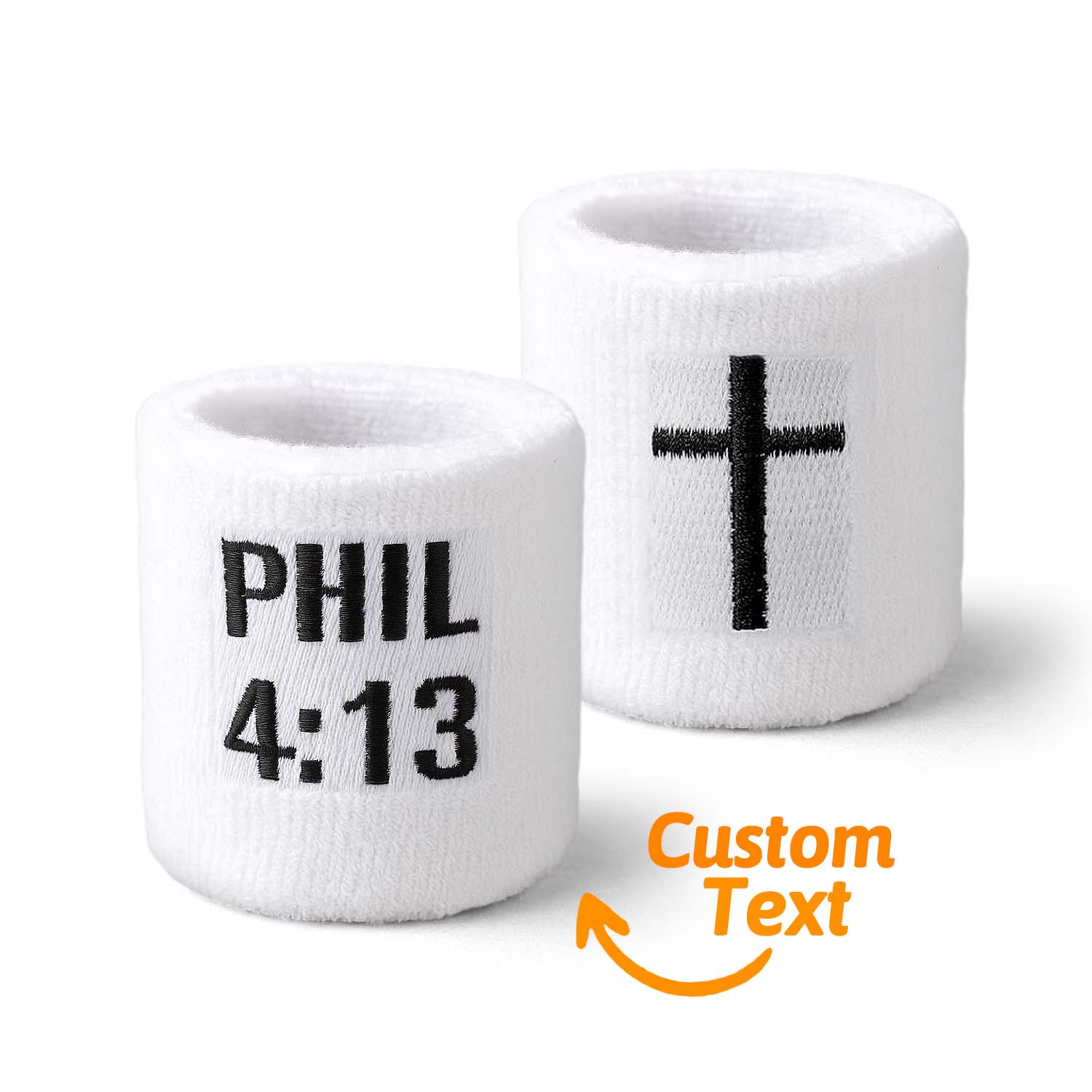 1 Pair Faith Cross Drip Wristband Baseball Drip Baseball Accessories Cross Sports Wristband Absorbent Sweat Band Athletic Christian Faith for Sports Basketball Football Gym Workout - soufeelmy